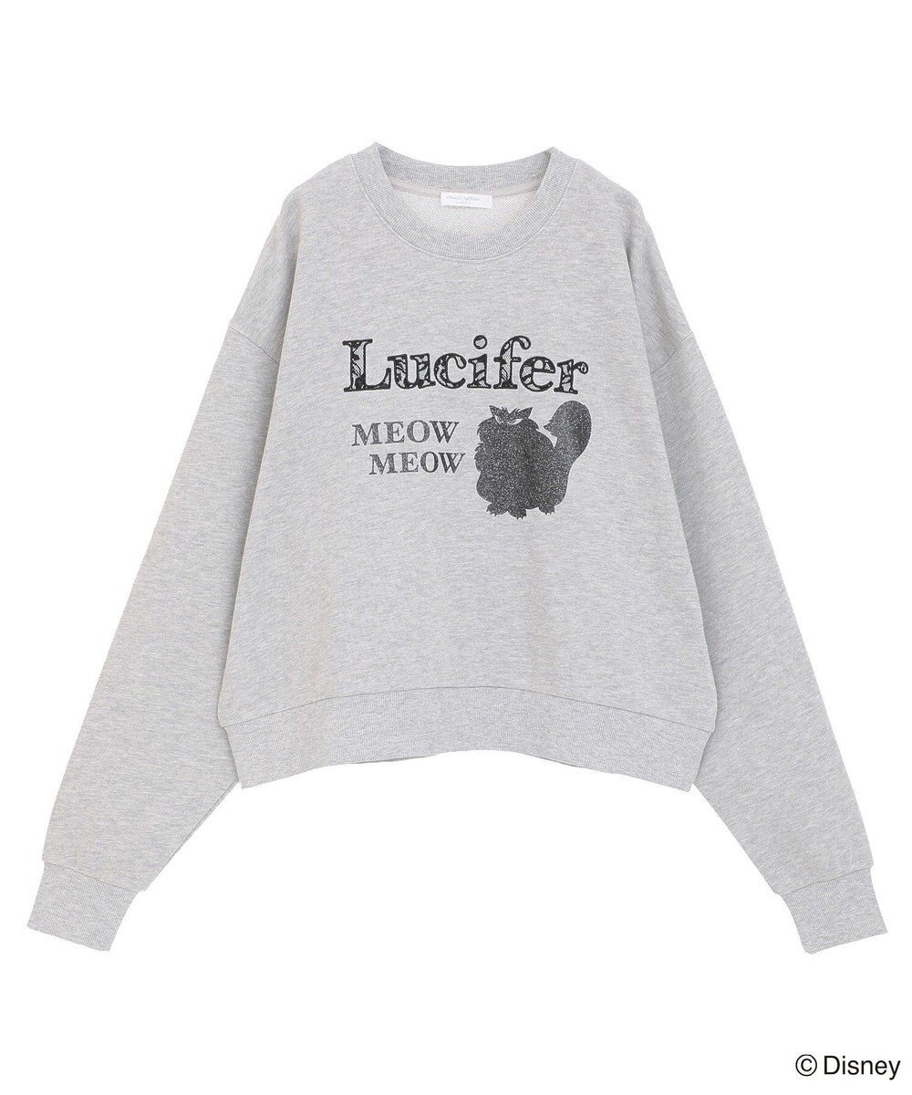 Green Parks Lucifer/ルシファー/レース英字ロゴスウェット 