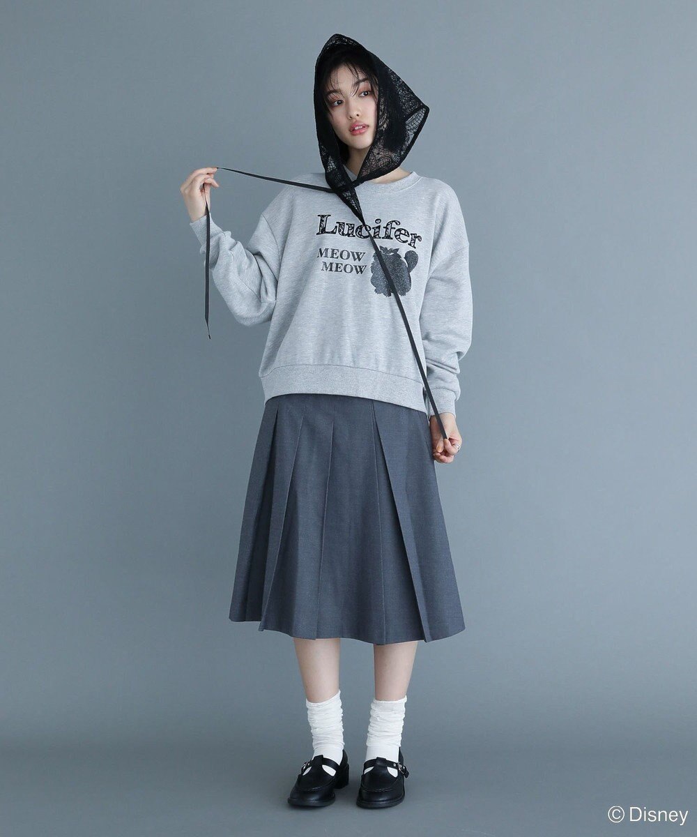 Green Parks Lucifer/ルシファー/レース英字ロゴスウェット 