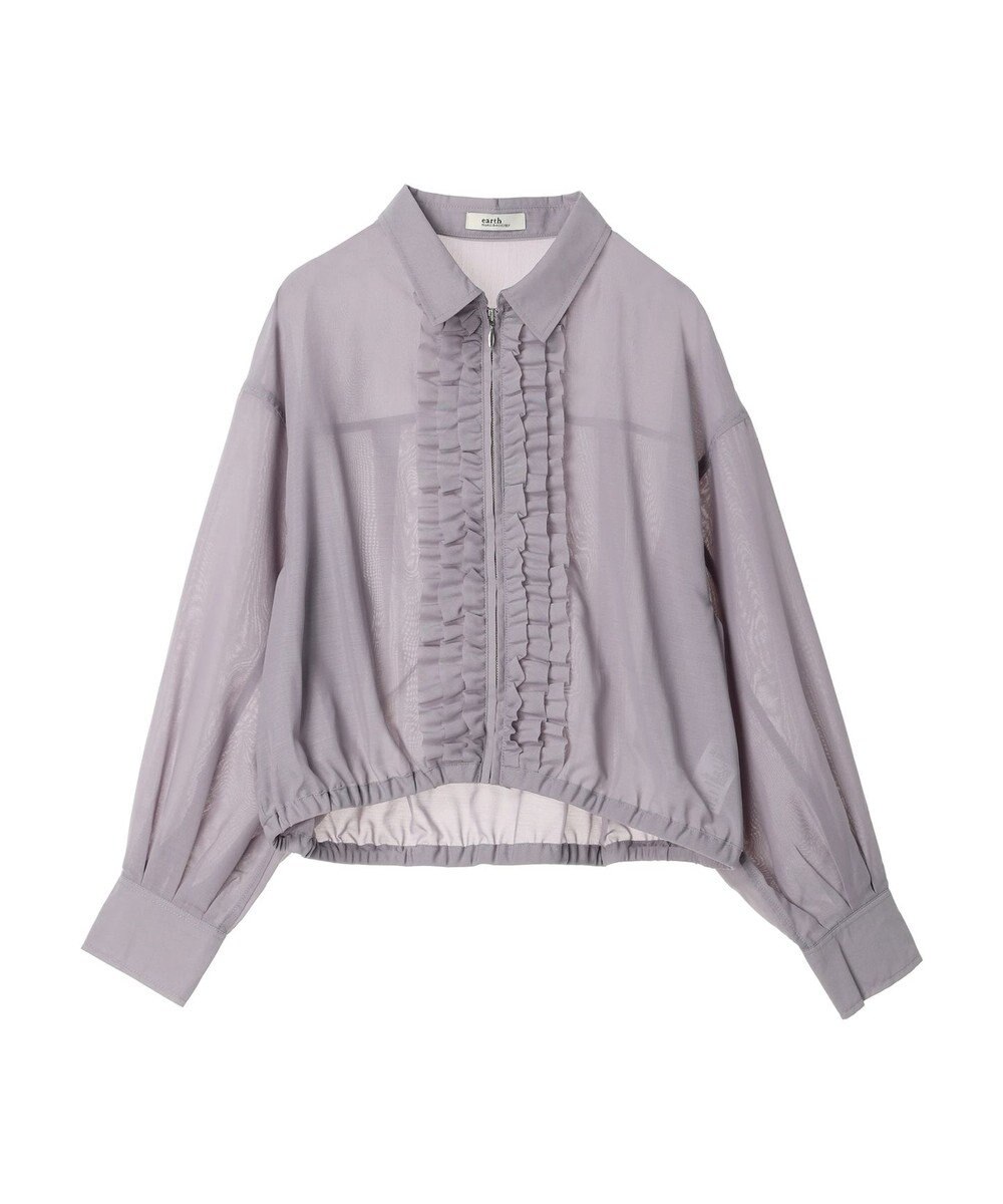 earth music&ecology フリルシャツ 