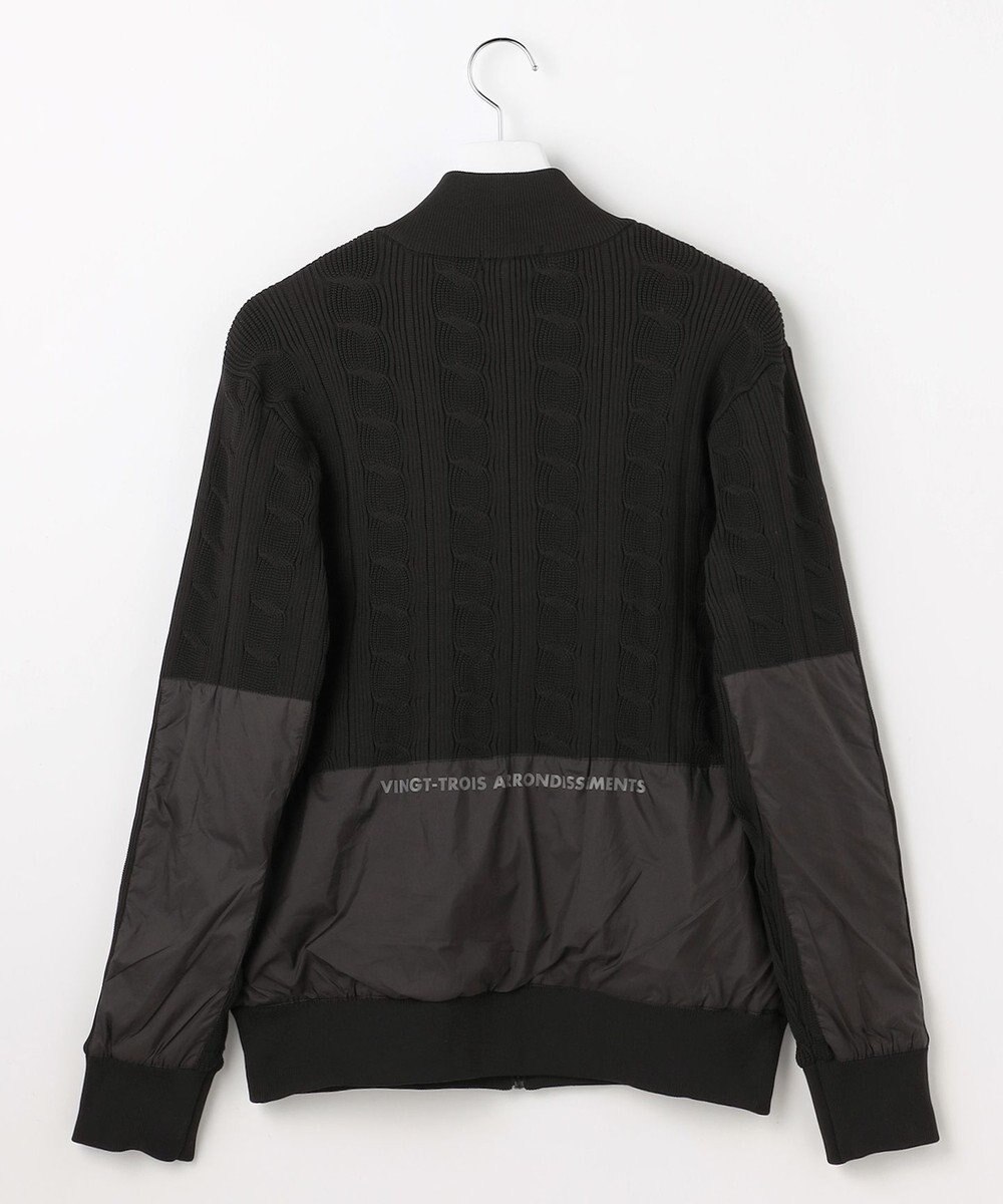 23区GOLF 【MEN】ケーブルジップアップカーディガン　防風裏地付き 