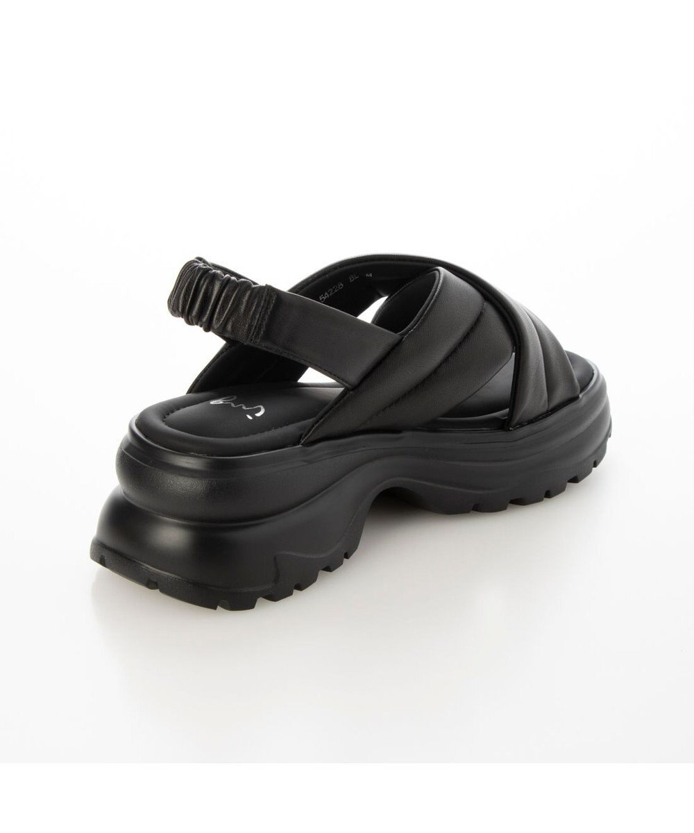 ing <ing>厚底クロスベルトスポーツサンダル 