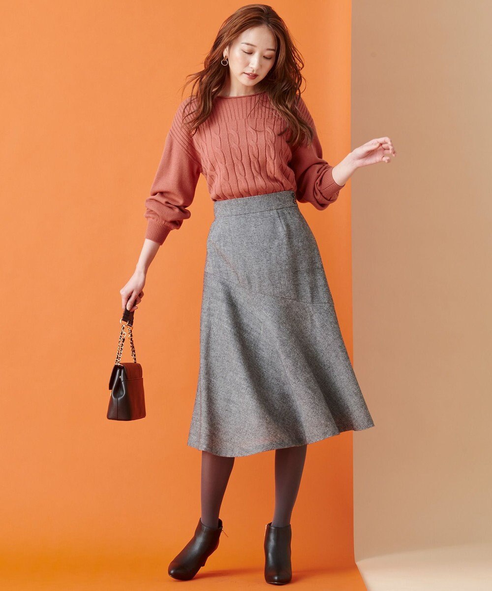 ANY SIS S 【美人百花11月号掲載】アシンメトリーマーメイドフレア スカート 