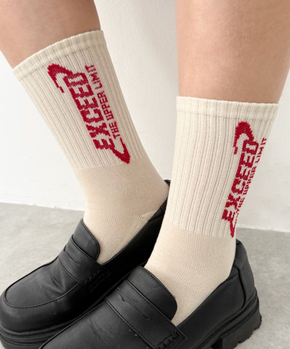 WEGO EXCEEDロゴリブソックス 