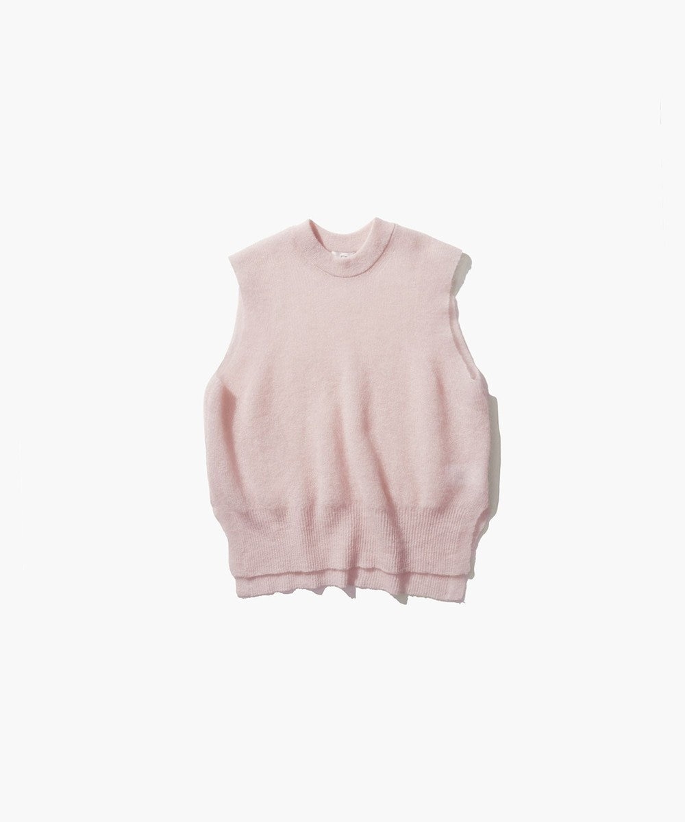 ATON SUPER KID MOHAIR | クルーネックベスト PINK