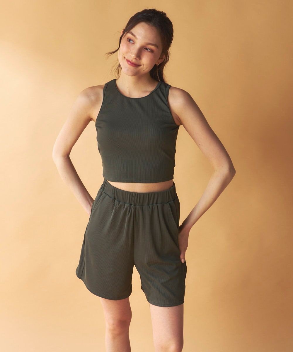 OP／FILA 【Ocean Pacific】ラッシュガード/レギンス付き 水着5点セット 