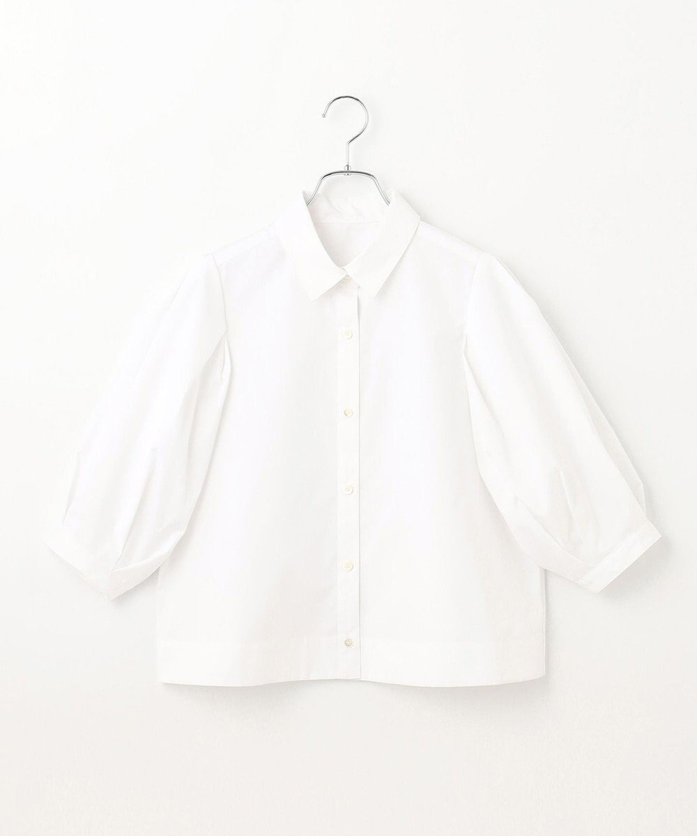 #Newans 【イージーケア】タックスリーブショート丈シャツ 