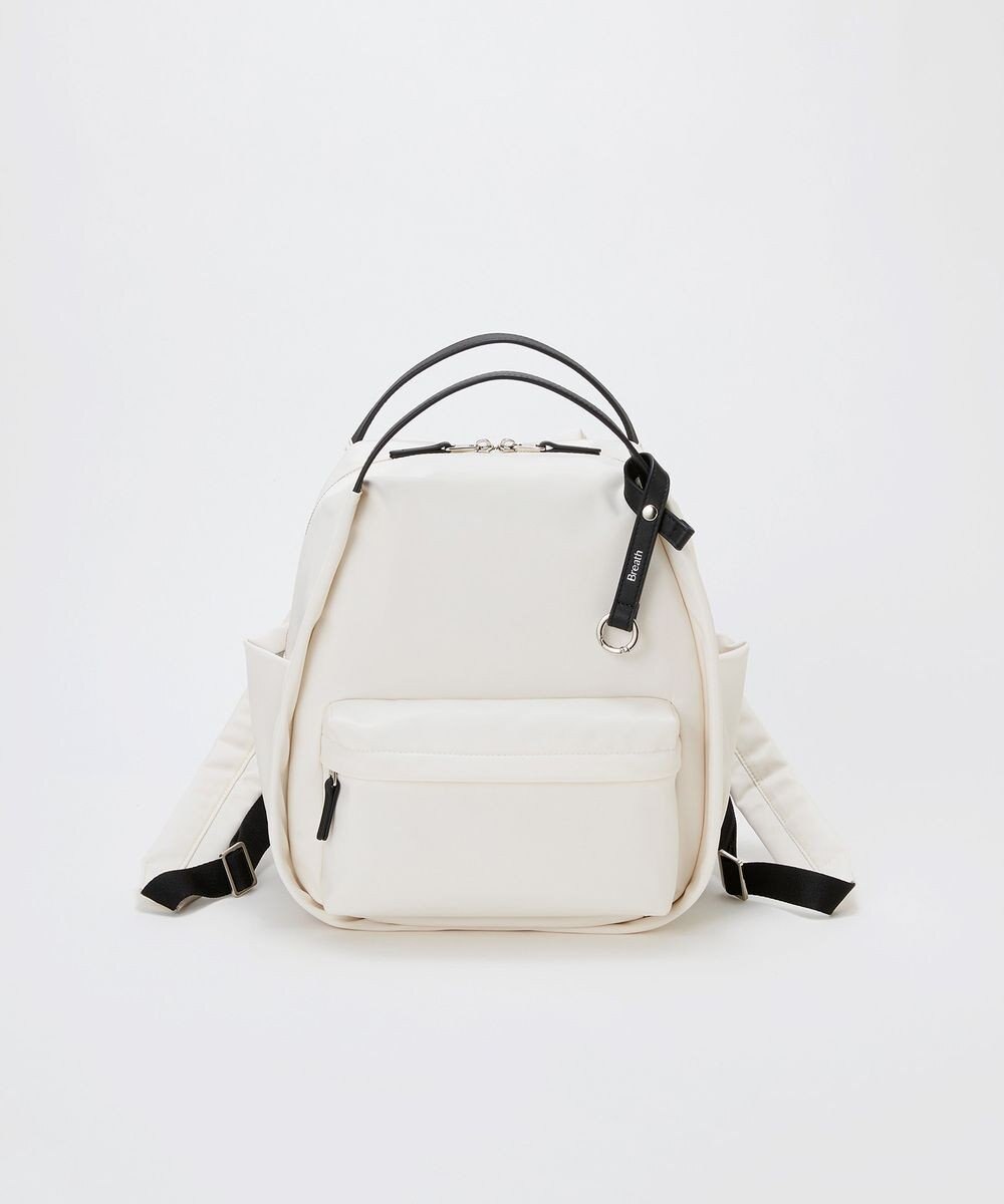 TOPKAPI 【Breath TOPKAPI】【撥水】ツヤ ナイロン レザーハンドル ミニ リュック 