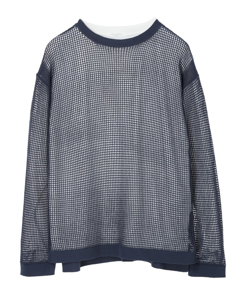 Green Parks ＳＥＴ２点ロンＴ＋メッシュニットプルオーバー 