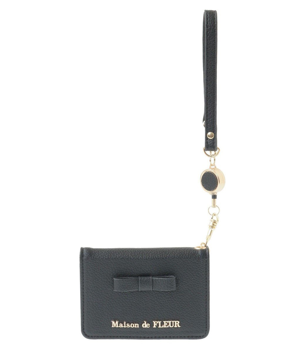 Maison de FLEUR 二つ折りリールパスケース 
