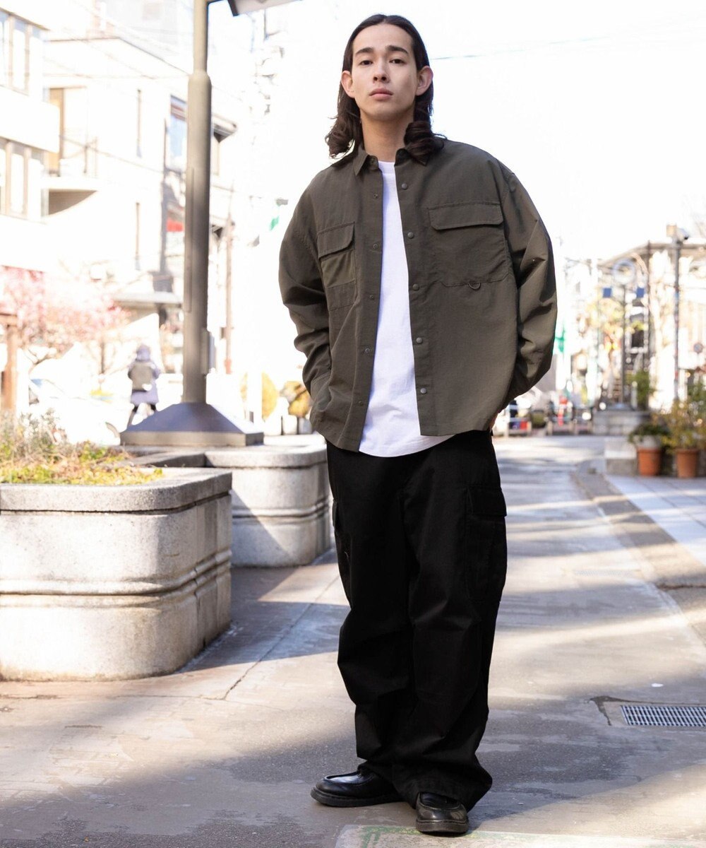 WEGO ナイロンメッシュポケットシャツ 