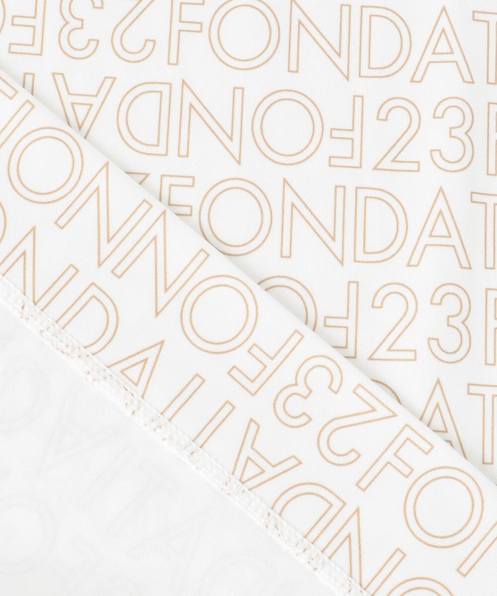 23区GOLF 【WOMEN】【23Fondation/WEB&一部店舗限定】ロゴ総柄 モックネックシャツ 