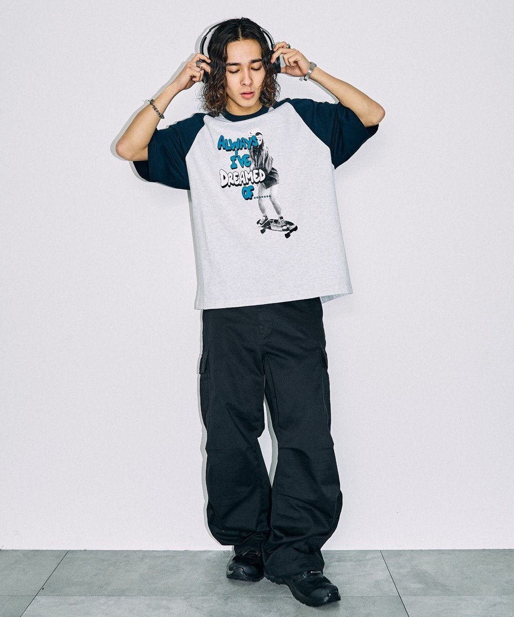 WEGO フォトグラフィックラグランBIGT（S） 