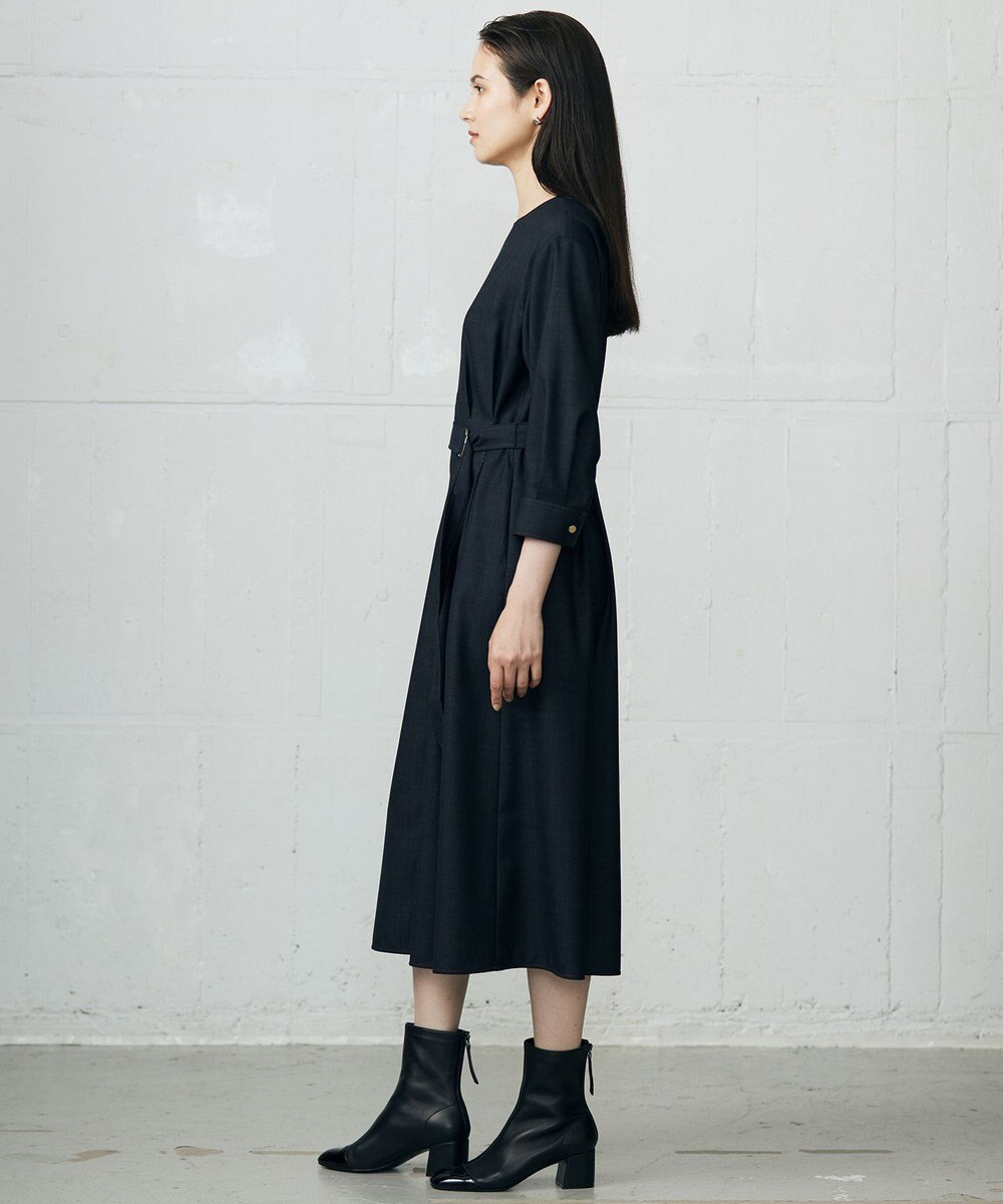 自由区 デニムライクツイル ワンピース 
