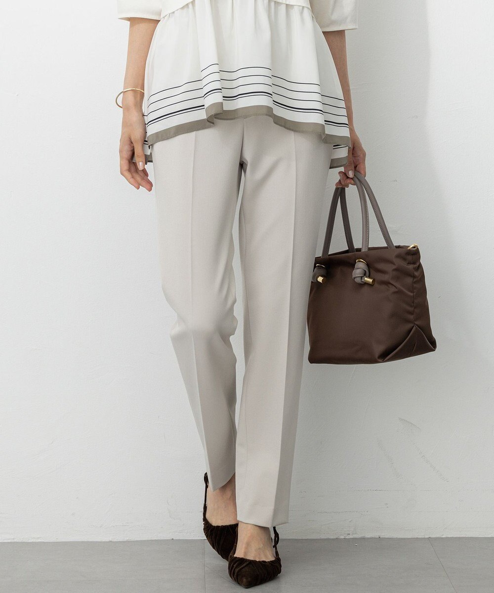 23区 L 【VERY掲載/撥水加工/洗える】TRストレッチギャバ テーパード パンツ 