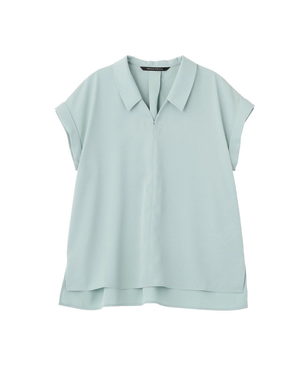 YECCA VECCA 2wayストライプリボンブラウス 