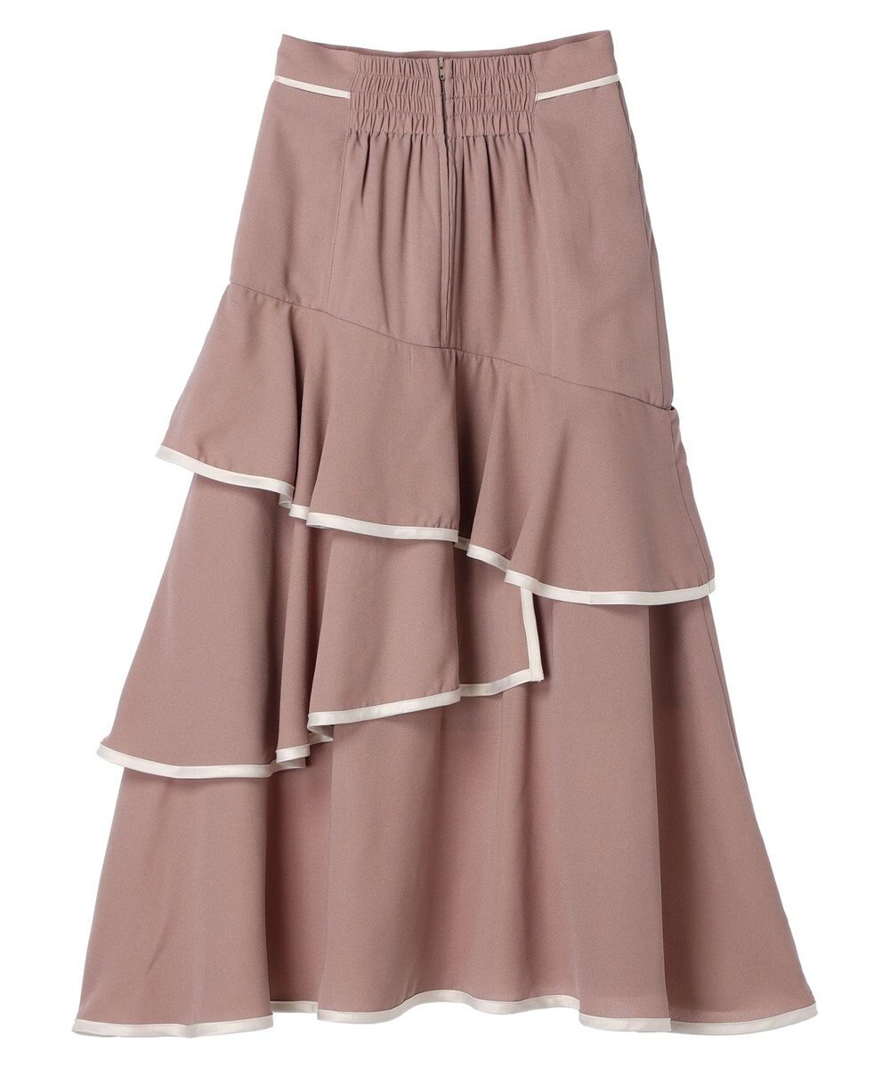 earth music&ecology パイピングフリルティアードスカート 