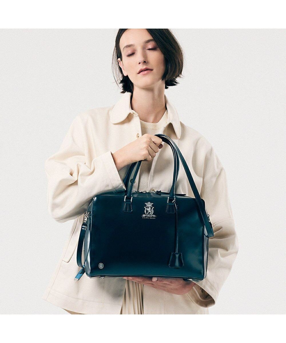 A.D.M.J. 【牛革】カルヴィ/イタリアンレザーボストンL 