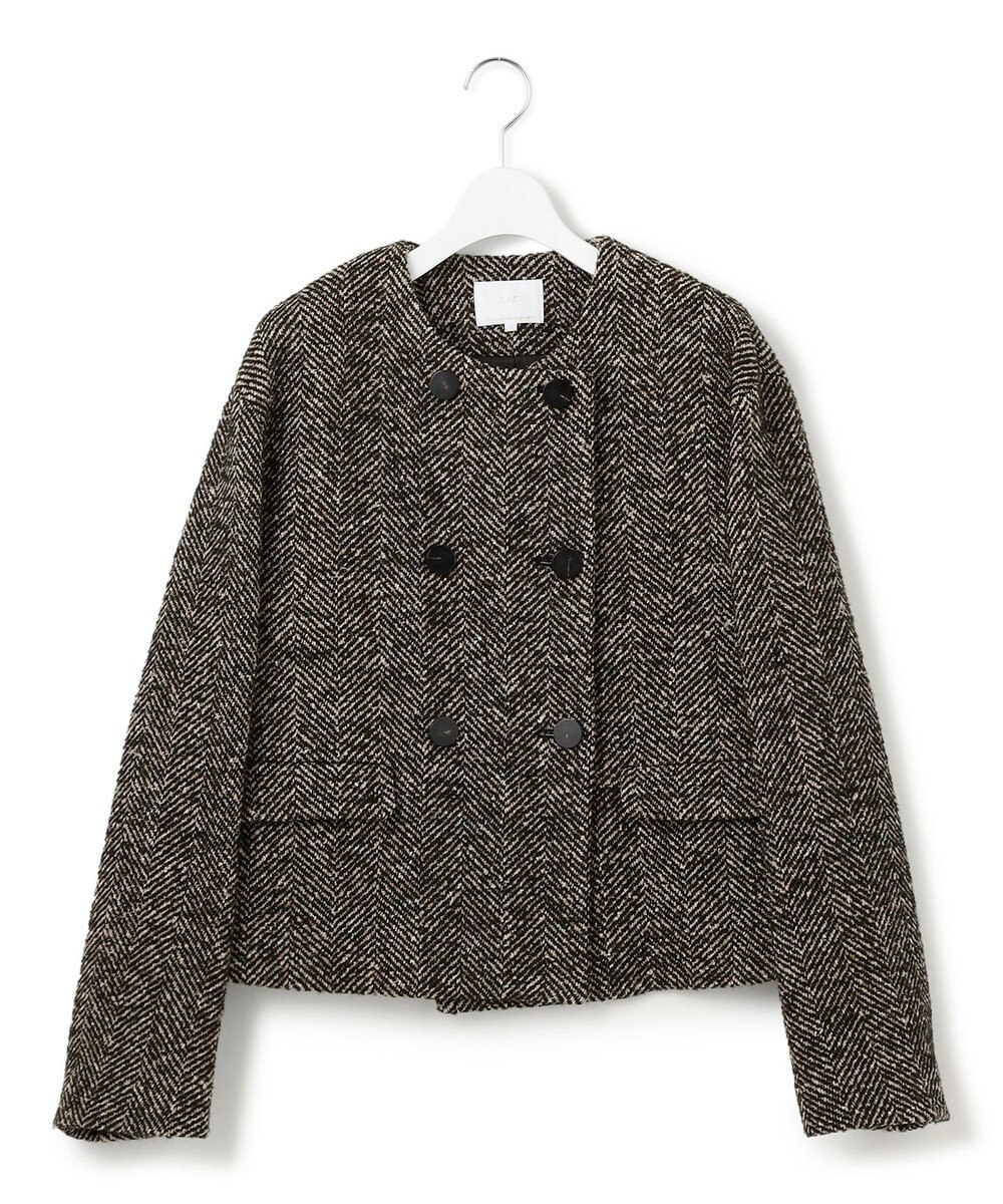 23区 L 【GOLD LABEL】MASTERLOOMヘリンボーンツイード ジャケット 