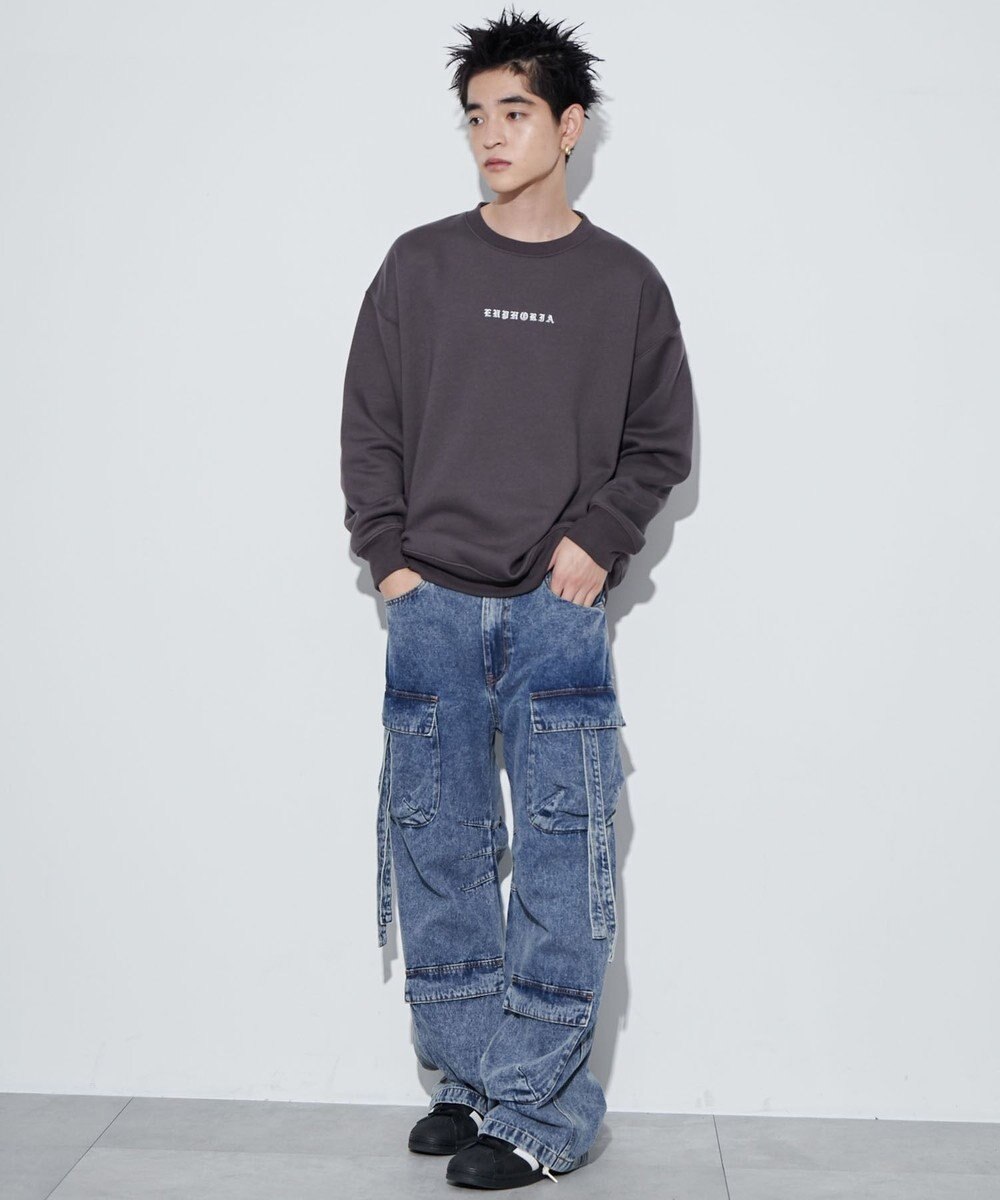 WEGO 【ユニセックス着用ITEM】アーチバックロゴグラフィックプルオーバー 