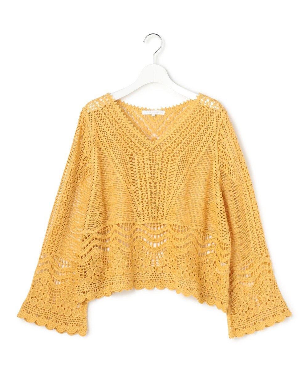 23区 【GOLD LABEL】コットンレーシー ニット 