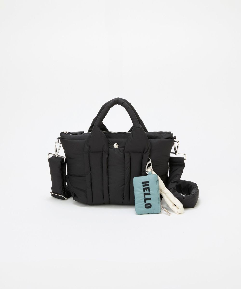 TOPKAPI 【Breath TOPKAPI】パフィング 2way ミニ トートバッグ チャーム付き 