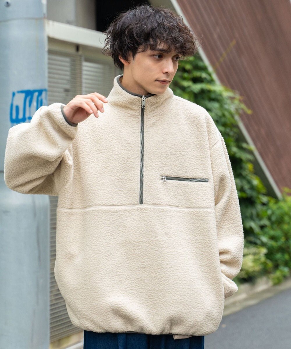 WEGO フリース ハーフZIPプルオーバー 