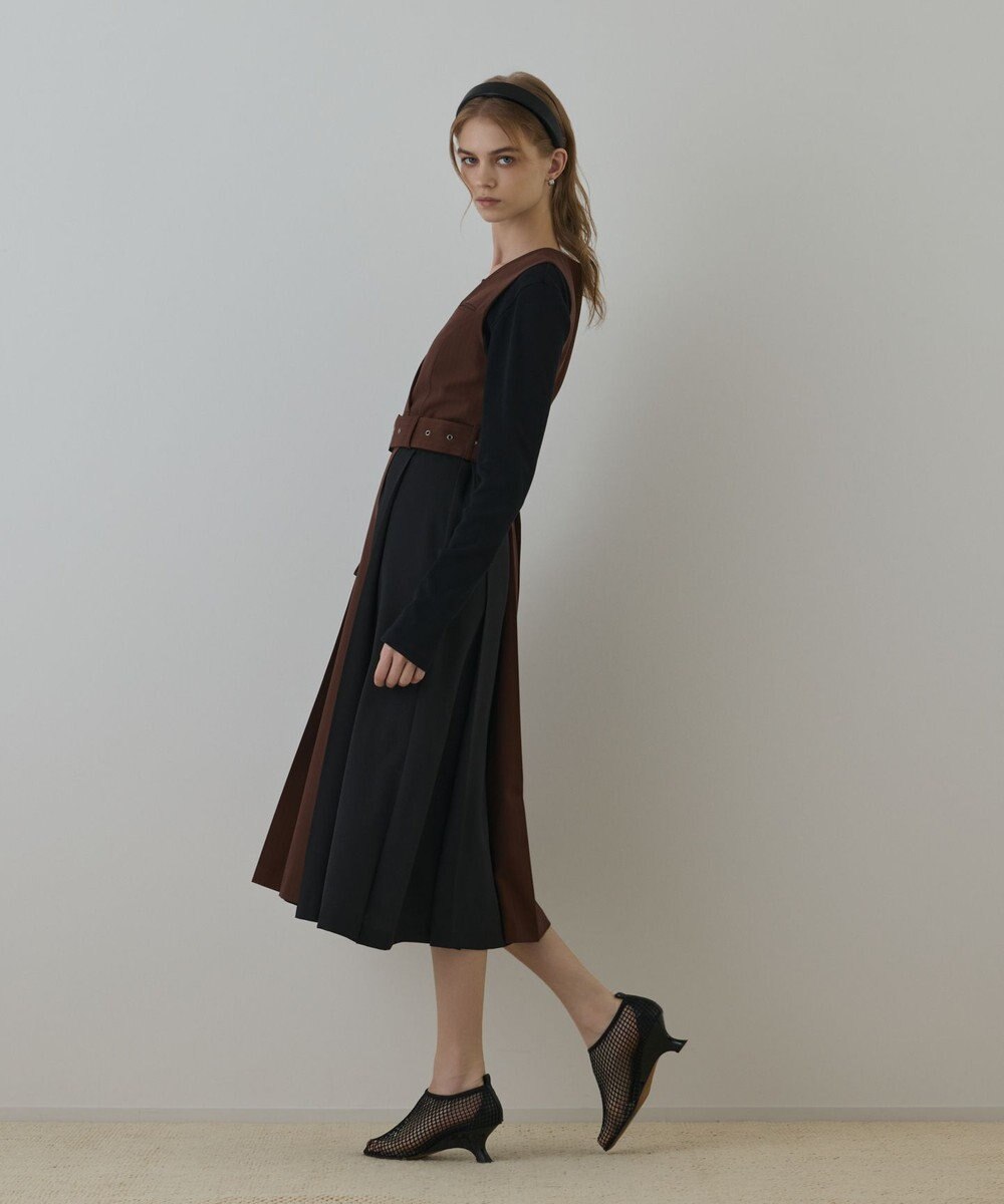 GRACE CONTINENTAL プリーツジャンパースカート 