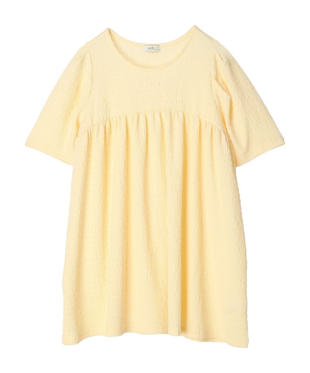 earth music&ecology ジャガードギャザーチュニック 