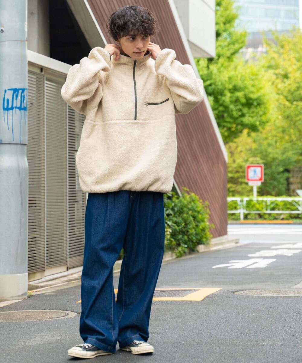 WEGO フリース ハーフZIPプルオーバー 