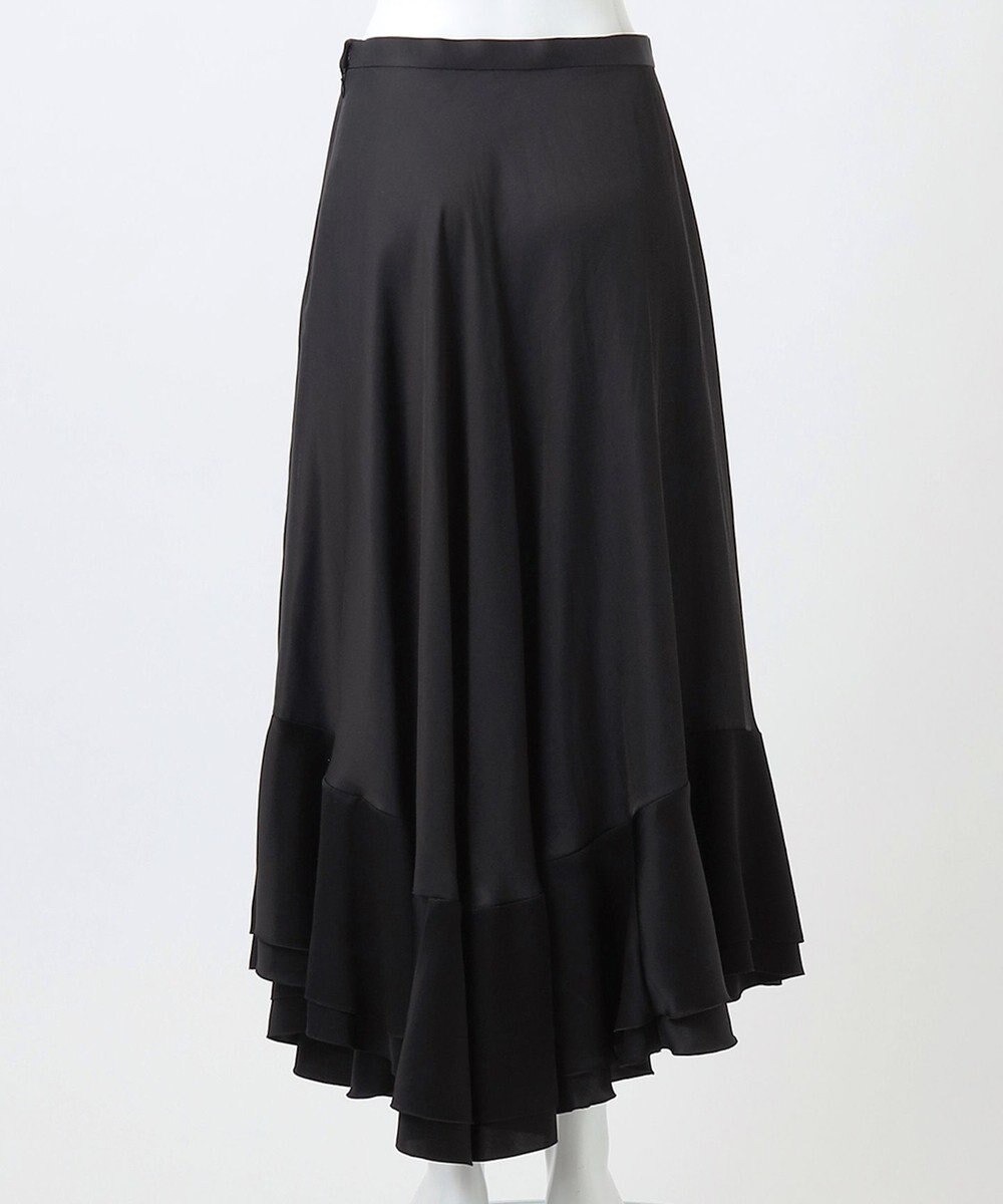 23区 【エステータ】ドレープサテン フレアスカート 