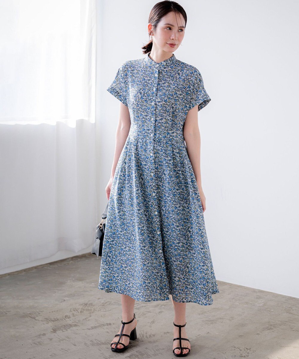 組曲 【先行予約】フラワーガーデンプリント ワンピース 