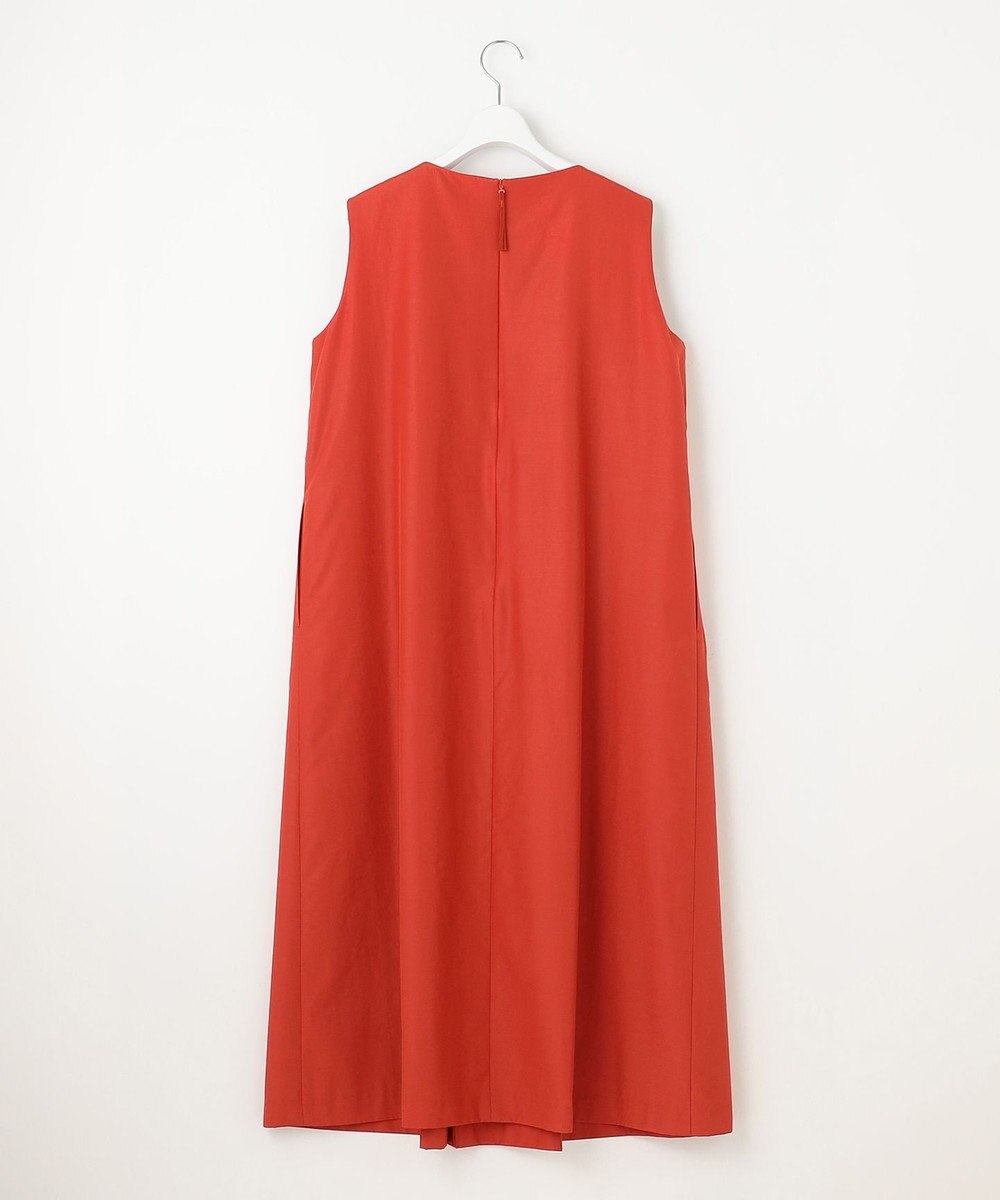 自由区 S 【WEB限定カラーあり・洗える】タッサーポプリンノースリーブ ワンピース 