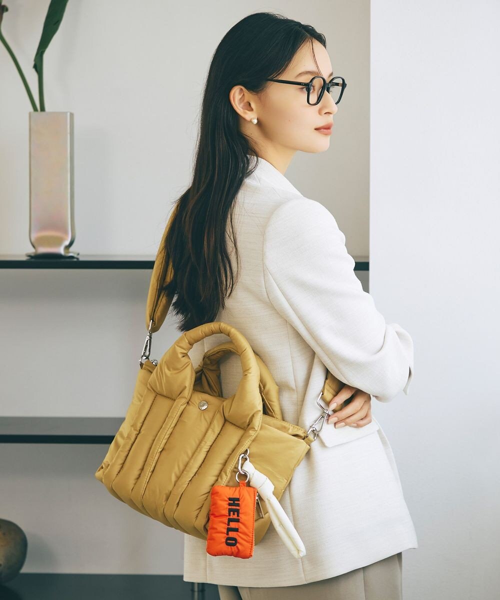 TOPKAPI 【Breath TOPKAPI】パフィング 2way ミニ トートバッグ チャーム付き 