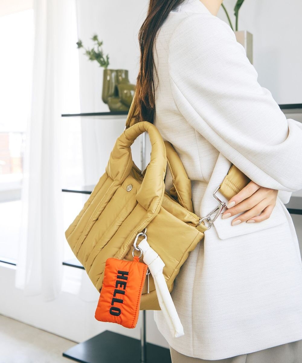 TOPKAPI 【Breath TOPKAPI】パフィング 2way ミニ トートバッグ チャーム付き 