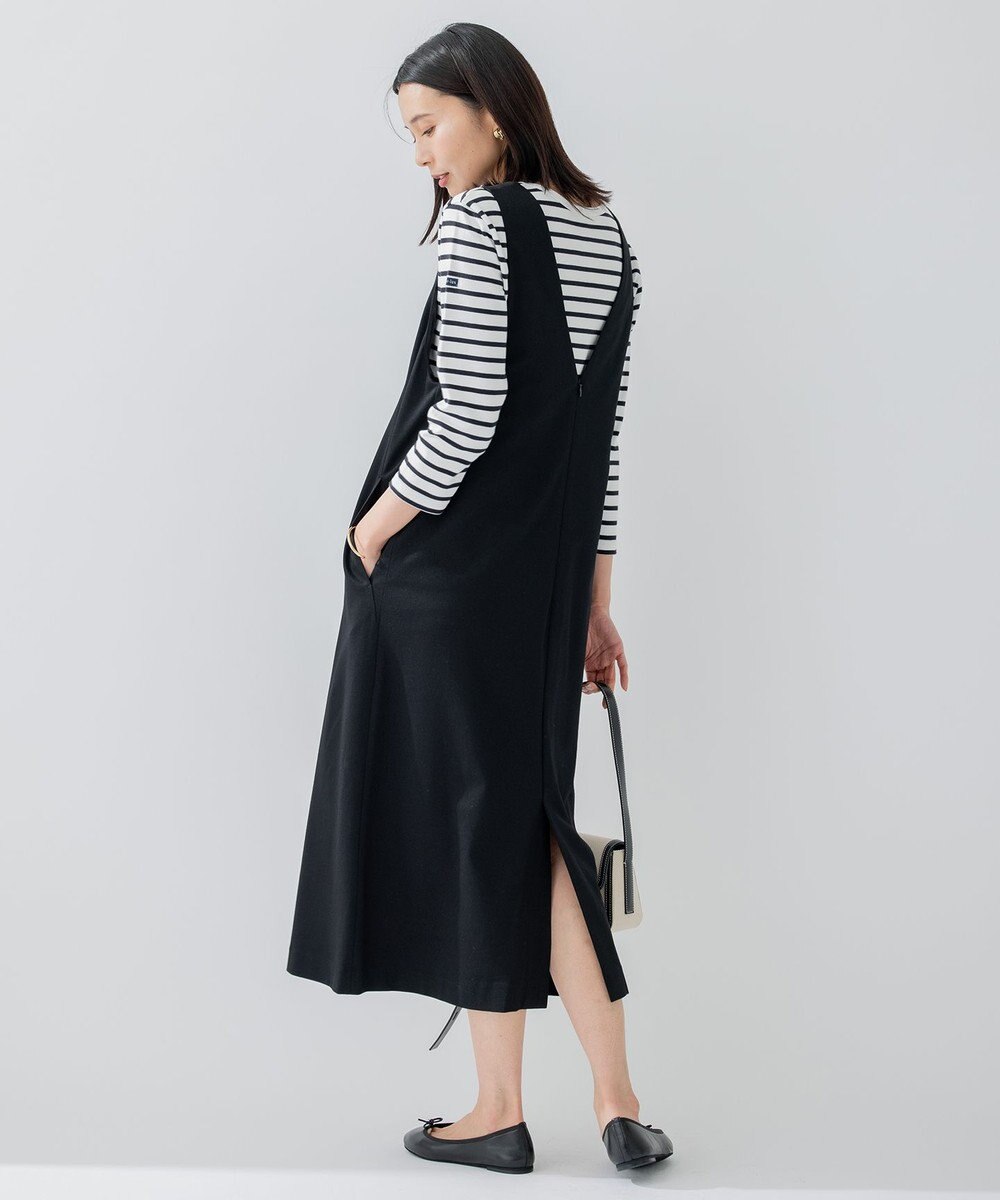 23区 【洗える】ポリバレントポンチ ジャンパースカート 