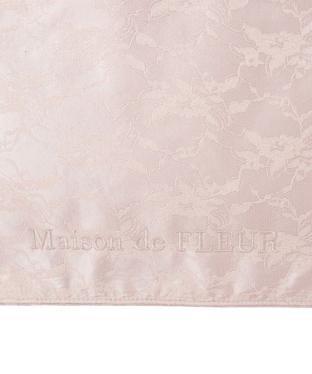 Maison de FLEUR レースフリルハンドルスクエアトートMバッグ 