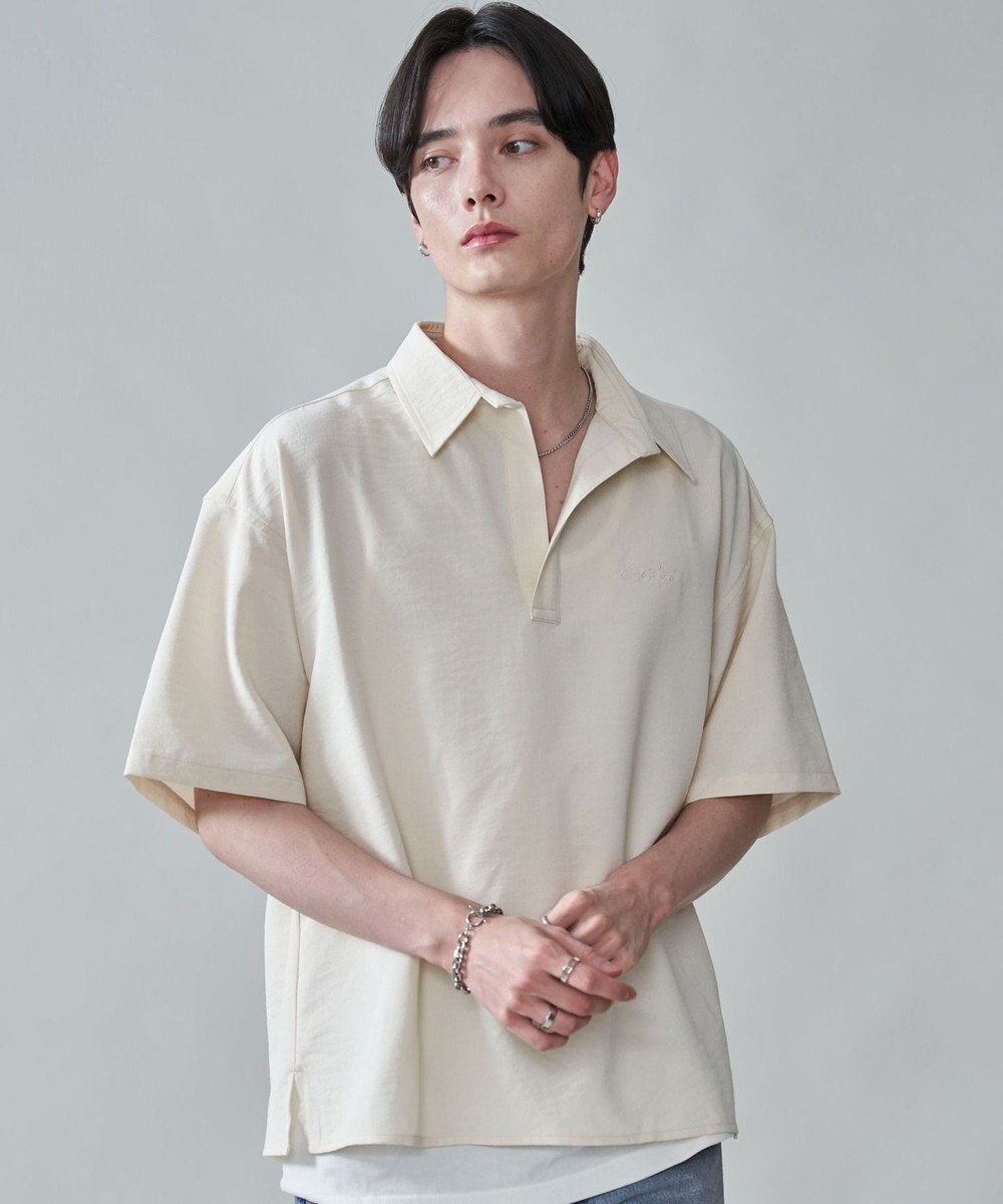 WEGO リネンライクスキッパーシャツ（SS） 