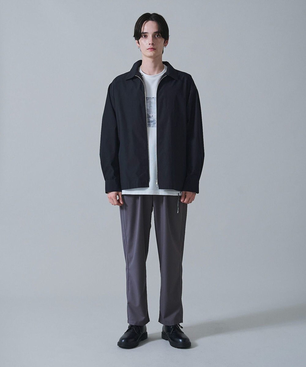 WEGO ベルト付きテーパードスラックス 