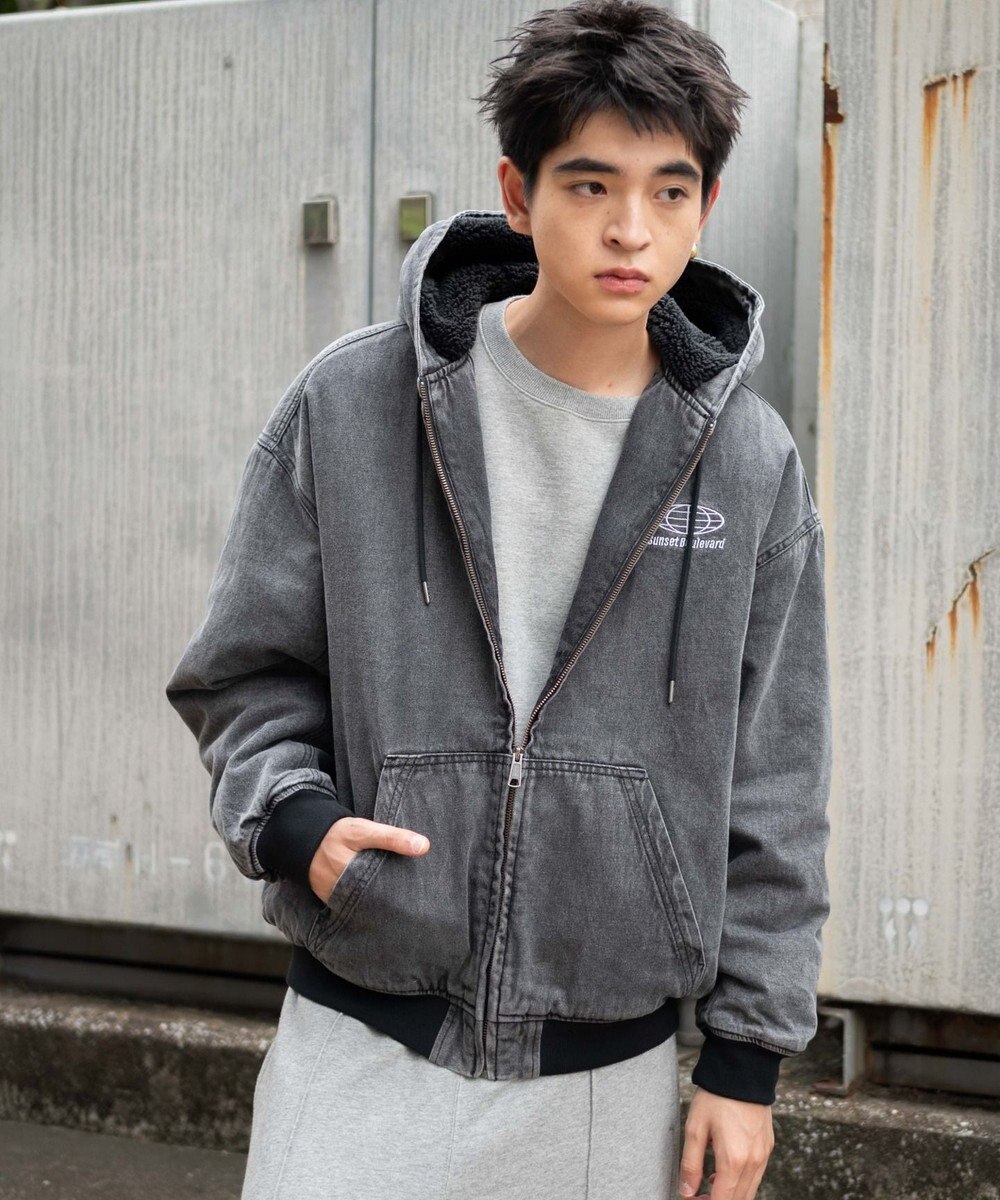 WEGO 【ユニセックス着用ITEM】ワーカーズボアフードブルゾン 