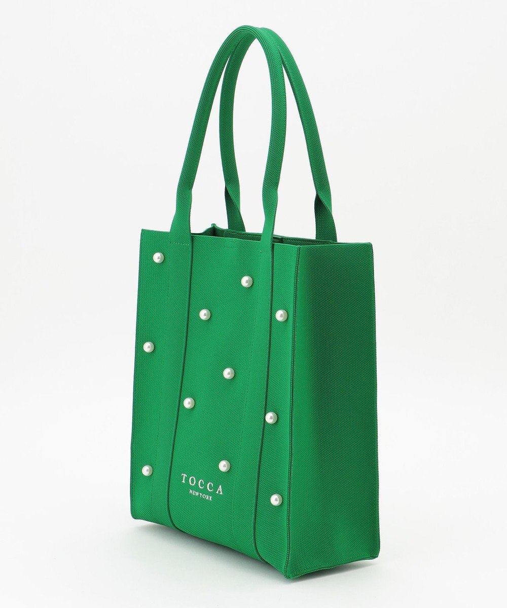 TOCCA 【ヨンア×大人百花×TOCCAコラボ】【A4サイズ対応】RHYTHM OF PEARL KNITBAG ニットバッグ 