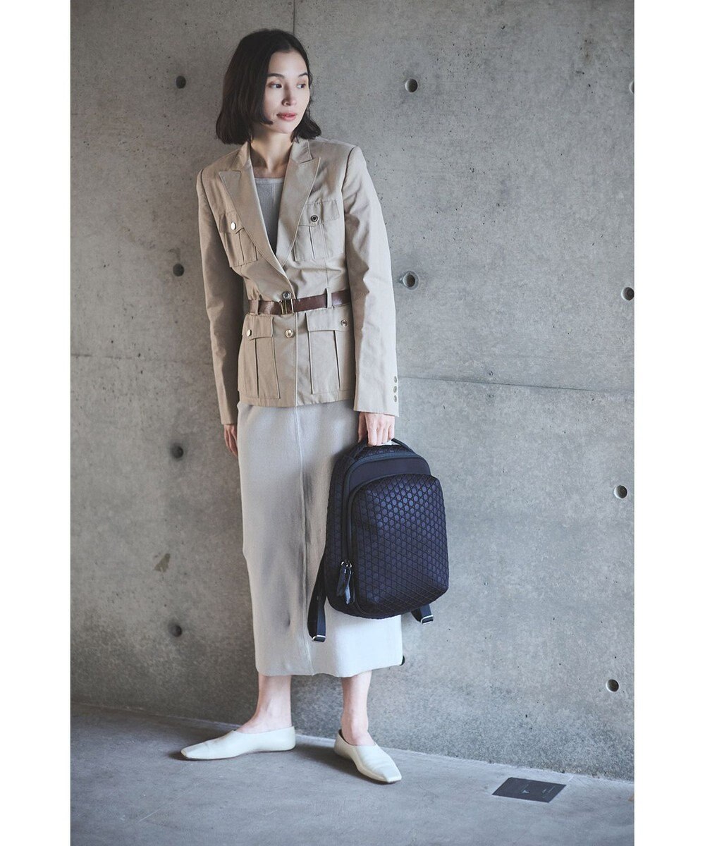 MIYABIYA LAQUOH【撥水加工】篭目エンボスボンディングリュック 