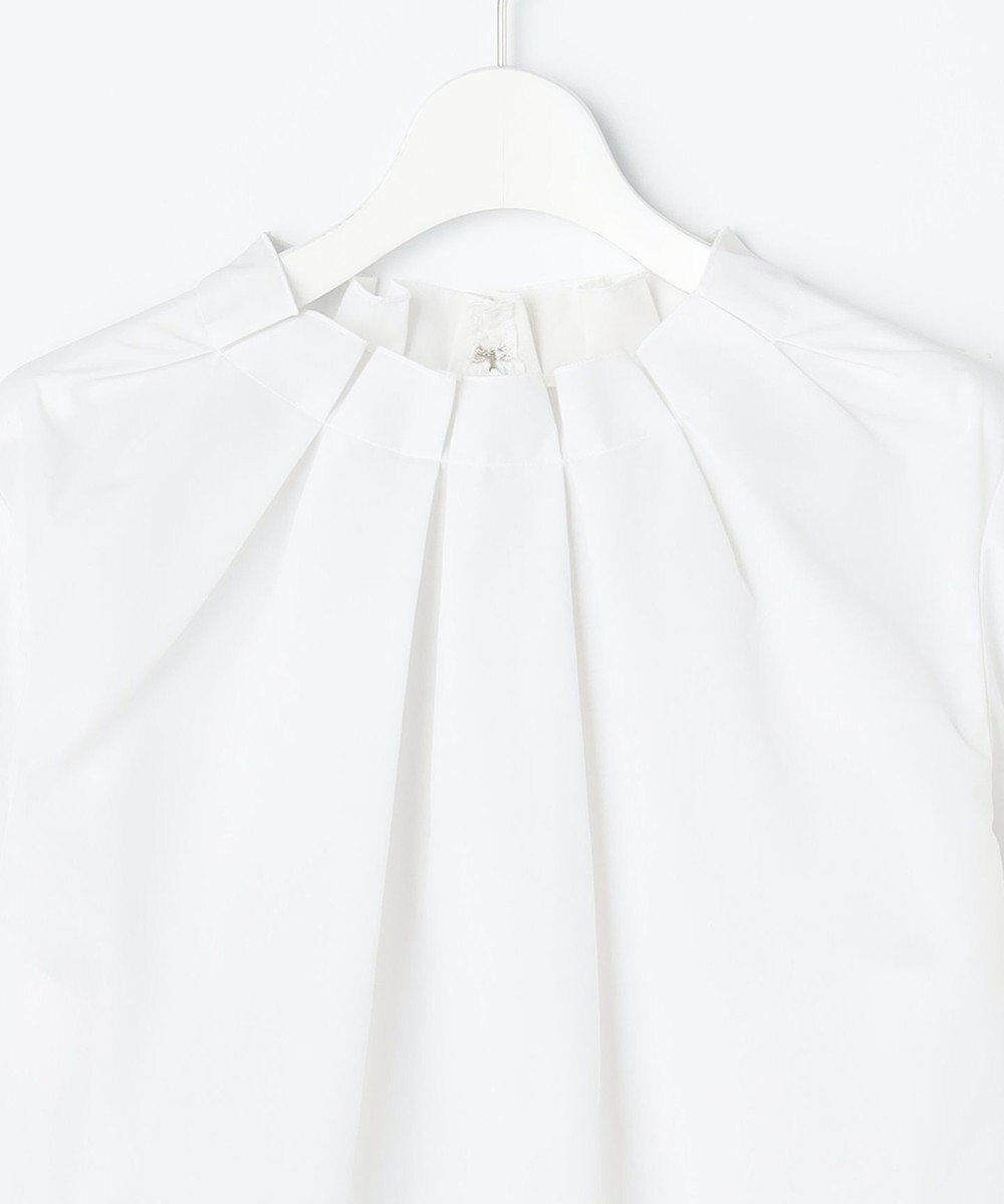 自由区 L 【カタログ掲載】ナチュラルタッチスタンドカラー ブラウス 