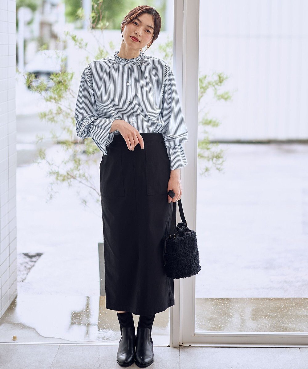 ANY L エニィファンクションハイネックブラウス 