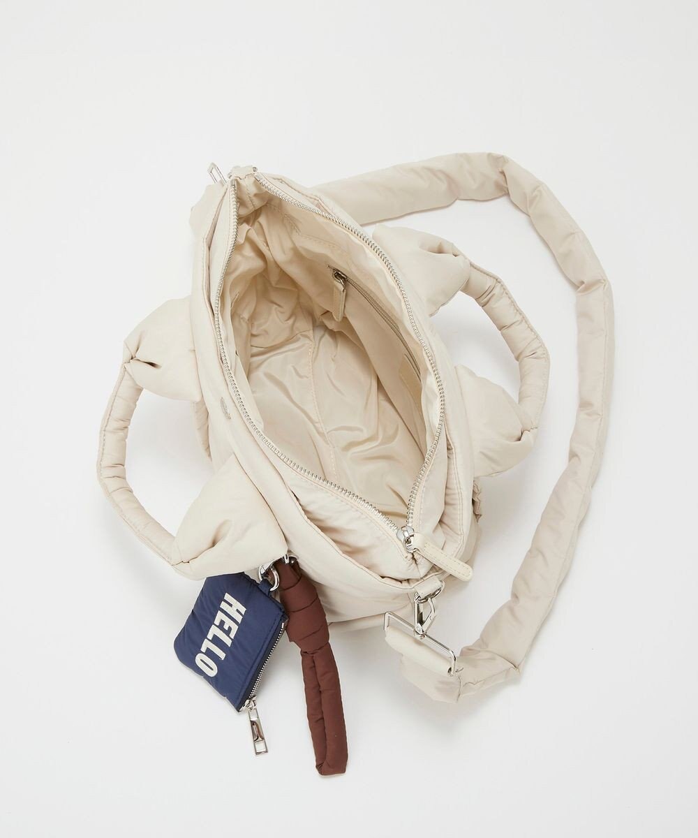 TOPKAPI 【Breath TOPKAPI】パフィング 2way ミニ トートバッグ チャーム付き 