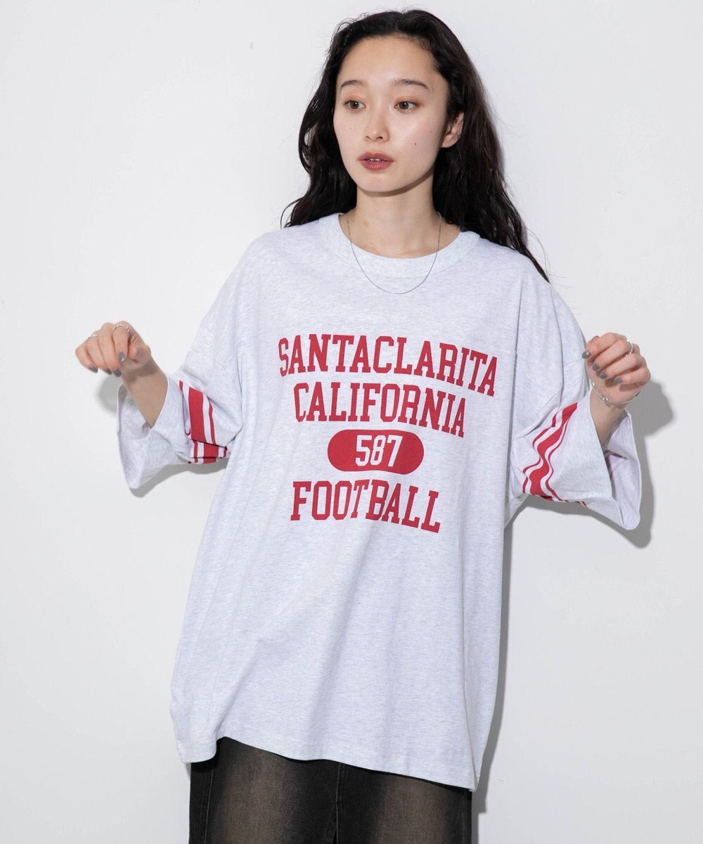 WEGO 【ユニセックス着用ITEM/手洗い可/MLサイズ】フットボールBIG　T（S） 