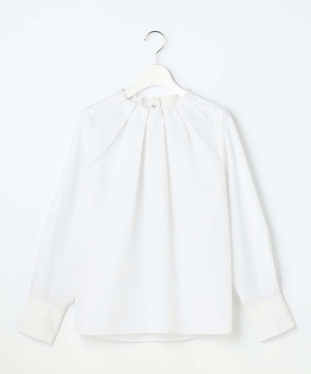 自由区 L 【カタログ掲載】ナチュラルタッチスタンドカラー ブラウス 