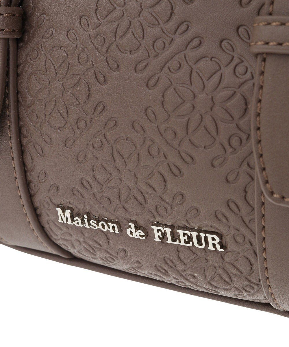 Maison de FLEUR FLEURモノグラムミニボストンバッグ 