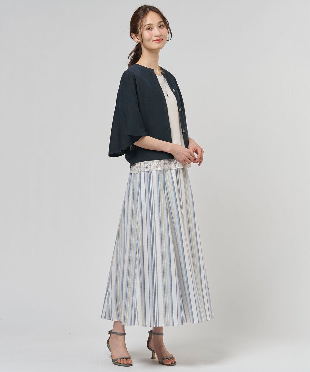 J.PRESS LADIES COTTON ACETATE DRY バタフライスリーブ カーディガン 