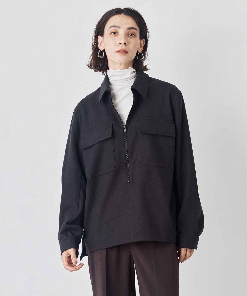 UNFILO 【暖かさ＆着心地の良さで大ヒット】コットンカシミヤ タートルネックカットソー 