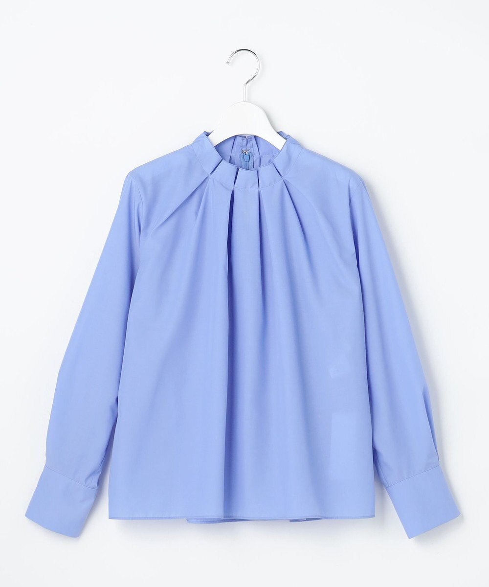 自由区 L 【カタログ掲載】ナチュラルタッチスタンドカラー ブラウス 